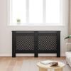 vidaXL Radiator Cover Black 152x19x81.5 cm MDF