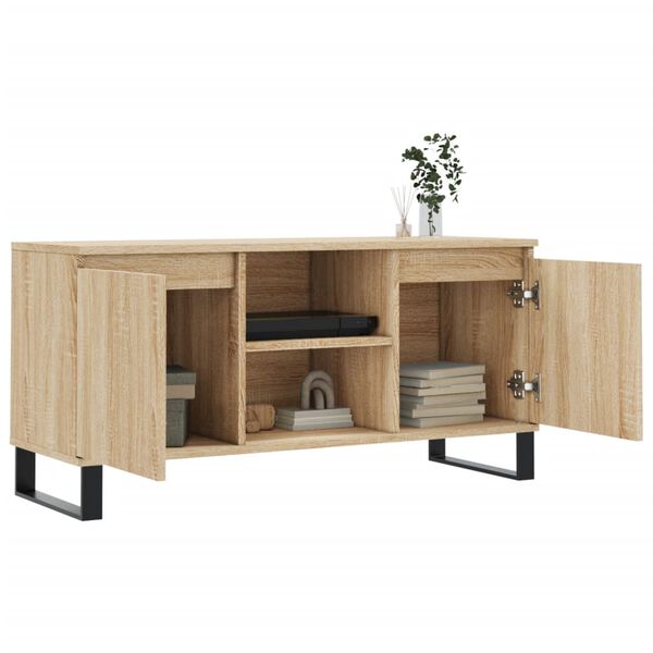 vidaXL TV Cabinet Sonoma Oak 104x35x50 cm Engineered Wood