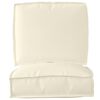 vidaXL Pallet Cushion Set 2 pcs Cream Oxford Fabric