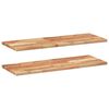 vidaXL Floating Shelves 2 pcs 100x30x2 cm Oil Finished Solid Wood Acacia