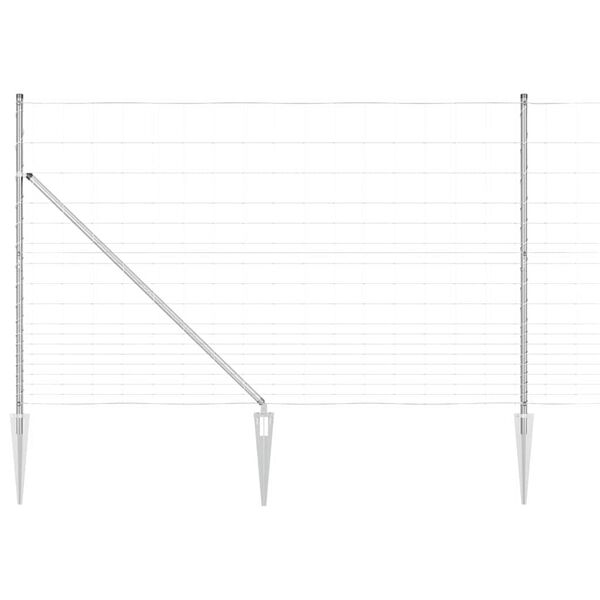 vidaXL Fence Post Galvanized 25 x 1.5 m Steel