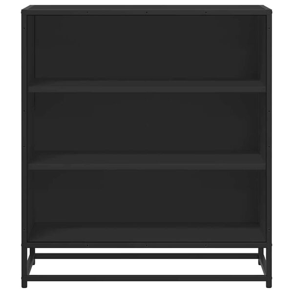 vidaXL Sideboard Black 68x35x76 cm Engineered Wood and Metal
