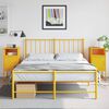vidaXL Bedside Cabinets 2 pcs Mustard Yellow 36x39x78 cm Steel