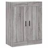 vidaXL Wall Mounted Cabinets 2 pcs Grey Sonoma Engineered Wood