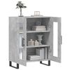 vidaXL Sideboard Concrete Grey 69.5x34x90 cm Engineered Wood