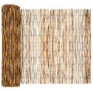 vidaXL Garden Fence Carbonized