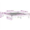 vidaXL Bed Frame without Mattress 180x200 cm Super King Solid Wood Pine