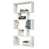 Homemania Bookcase Iona 60x22x130cm White
