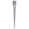 vidaXL Ground Spikes 6 pcs Silver 8x8x91 cm Galvanised Steel