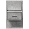 vidaXL Wall-mounted Bedside Cabinets with LED Lights 2 pcs Concrete Grey