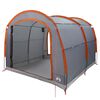 vidaXL Tent 268 x 240 x 191 cm Waterproof Grey and orange Polyester