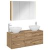 vidaXL Bathroom Furniture Set 4 pcs Artisan Oak