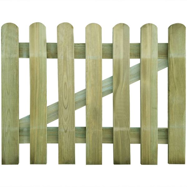 vidaXL Garden Gate Wood 100x80 cm