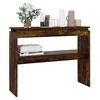vidaXL Console Table Smoked Oak 102x30x80 cm Engineered Wood