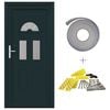 vidaXL Front Door Anthracite 110 x 210 cm PVC