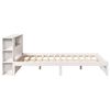 vidaXL Bookcase Bed without Mattress White 140x200cm Solid Wood Pine