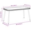 vidaXL Coffee Table Brown and Black 90 x 45 x 43 cm