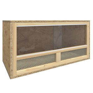 vidaXL Terrarium | Transparent, Wood | Engineered wood, Glass, Steel | Durable