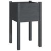 vidaXL Garden Planter | Grey | Solid Pinewood | Medium | Durable