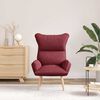 vidaXL Armchair Wine Red 69 x 74 x 93 cm Sherpa Fabric