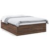vidaXL Bed Frame without Mattress Brown Oak 150x200 cm