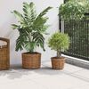 vidaXL Planter Basket with Storage 2 pcs Brown