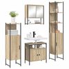 vidaXL Bathroom Furniture Set 4 pcs Sonoma Oak Engineered Wood