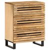 vidaXL Sideboards 2 pcs 60x34x75 cm Solid Wood Rough Mango