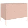 vidaXL TV Cabinets 2 pcs Pink 68x39x50.5 cm Steel