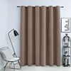vidaXL Blackout Curtain with Metal Rings Taupe 290x245 cm