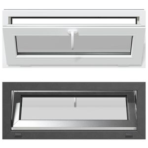 vidaXL Basement Window RISOR 100 x 40 cm PVC and Glass
