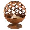 Esschert Design Fire Pit Laser Cut Birds Rust