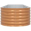 vidaXL Raised Bed Brown 400 x 80 x 44 cm Steel