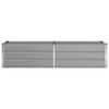 vidaXL Planter Light Grey 195 x 50 x 45 cm Galvanised Steel