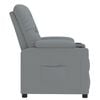 vidaXL Recliner Chair Light Grey Fabric