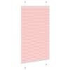 vidaXL Pleated Blind Pink 70x150 cm Fabric Width 69.4 cm Polyester