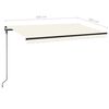 vidaXL Manual Retractable Awning 450x300 cm Cream