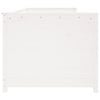 vidaXL Day Bed without Mattress White 100x200 cm Solid Wood Pine