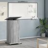 vidaXL Lectern with Wheels & Drawer Grey Sonoma 55x55x107 cm Engineered Wood