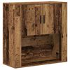 vidaXL Wall Cabinet with Door Old Wood 80 x 33 x 80 cm Engineered Wood