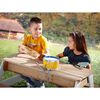 AXI Sand and Water Picnic Table Nick with Umbrella Brown and White
