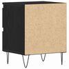 vidaXL Bedside Cabinet Black oak 40 x 35 x 50 cm Engineered wood