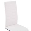 vidaXL Cantilever Dining Chairs 2 pcs Cream Fabric