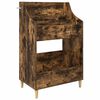 vidaXL Media Shelves Smoked Oak 70.5 x 46 x 112 cm Engineered Wood