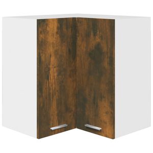 vidaXL Hanging Corner Cabinet Lyon Smoked Oak 57x57x60 cm Engineered Wood