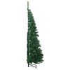 vidaXL Corner Artificial Christmas Tree Green 180 cm PVC and Metal