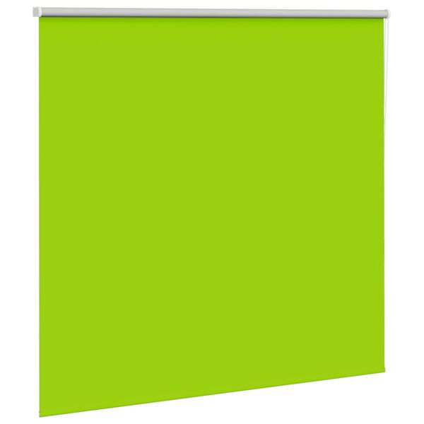 vidaXL Roller Blind Blackout Leaves Green 145x175 cm Fabric Width 141.6 cm Polyester