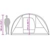 vidaXL Camping Tent Tunnel 5-Person Grey and Orange Waterproof