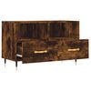 vidaXL TV Cabinet Smoked Oak 80x36x50 cm Engineered Wood