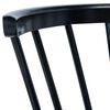 vidaXL Dining Chairs 4 pcs Black Solid Rubber Wood